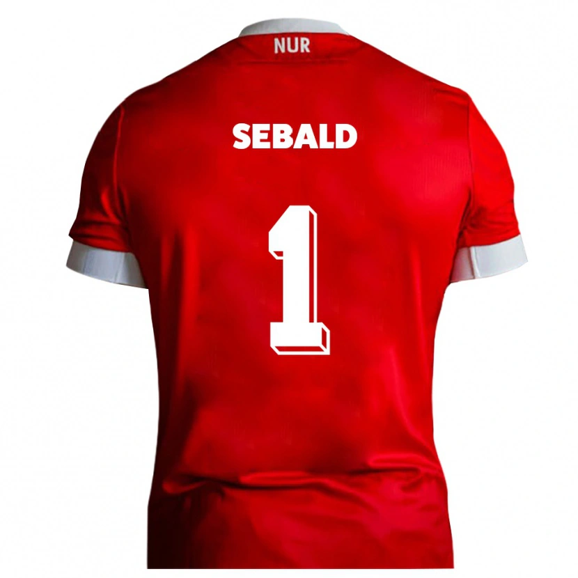 Danxen Mujer Camiseta Alexander Sebald #1 Rojo Blanco 1ª Equipación 2025/26 La Camisa