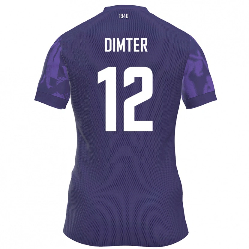 Danxen Mujer Camiseta Noel Dimter #12 Púrpura Blanco 1ª Equipación 2025/26 La Camisa