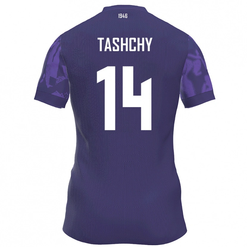 Danxen Mujer Camiseta Boris Tashchy #14 Púrpura Blanco 1ª Equipación 2025/26 La Camisa
