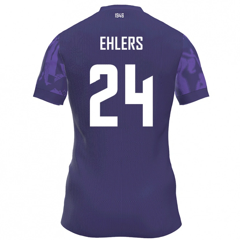 Danxen Mujer Camiseta Jannic Ehlers #24 Púrpura Blanco 1ª Equipación 2025/26 La Camisa
