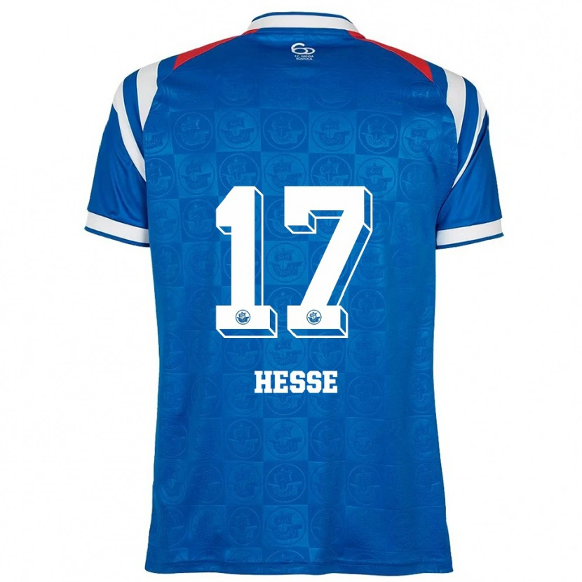 Danxen Mujer Camiseta Julia Hesse #17 Azul Blanco Rojo 1ª Equipación 2025/26 La Camisa