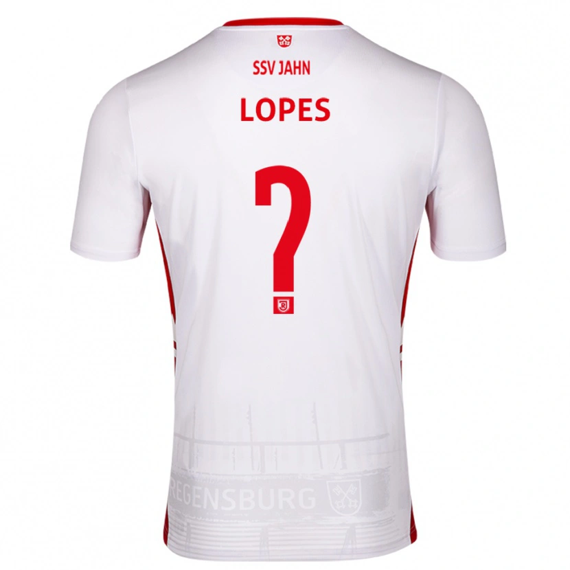 Danxen Mujer Camiseta Sidney Lopes #0 Blanco Rojo 1ª Equipación 2025/26 La Camisa
