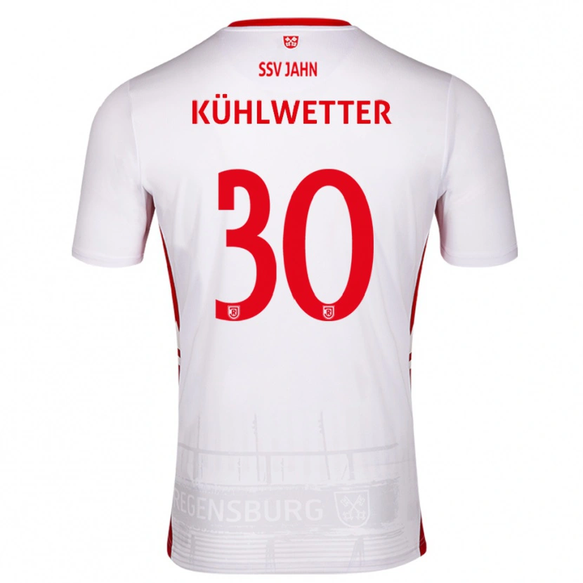Danxen Mujer Camiseta Christian Kühlwetter #30 Blanco Rojo 1ª Equipación 2025/26 La Camisa