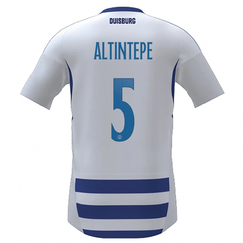 Danxen Mujer Camiseta Sükeyne Altintepe #5 Blanco Azul 1ª Equipación 2025/26 La Camisa