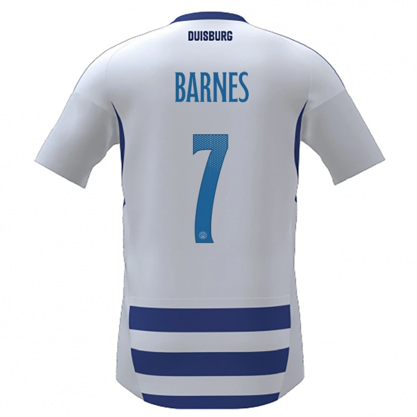 Danxen Mujer Camiseta Sejoba Barnes #7 Blanco Azul 1ª Equipación 2025/26 La Camisa