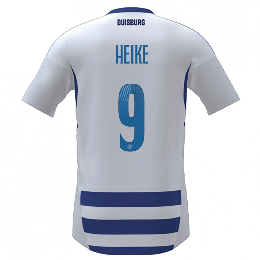 Danxen Mujer Camiseta Tim Heike #9 Blanco Azul 1ª Equipación 2025/26 La Camisa