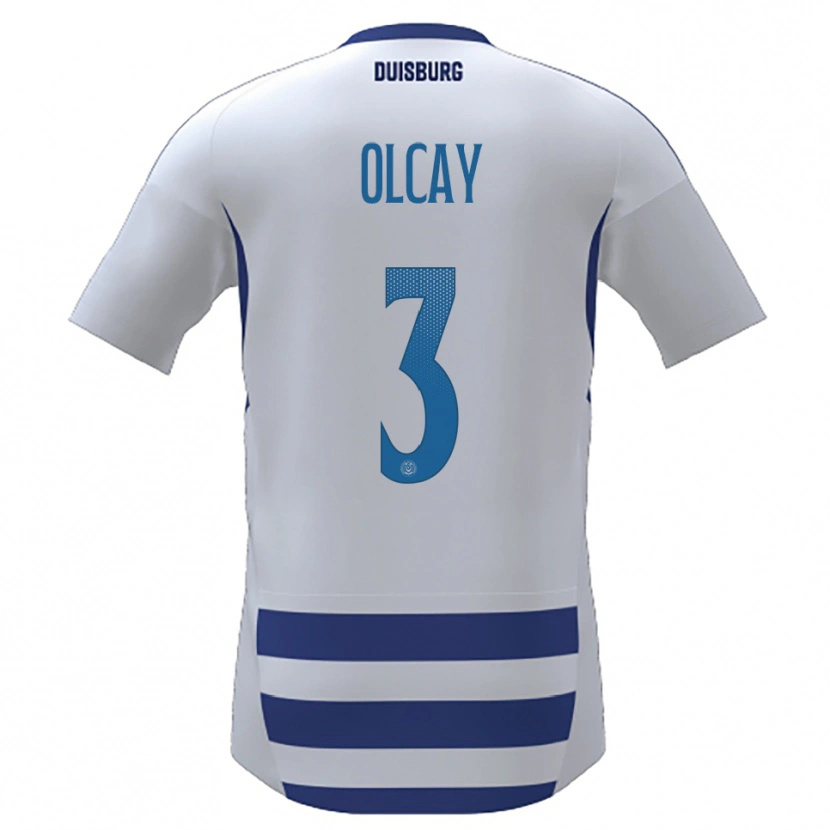 Danxen Mujer Camiseta Kadir Olcay #3 Blanco Azul 1ª Equipación 2025/26 La Camisa