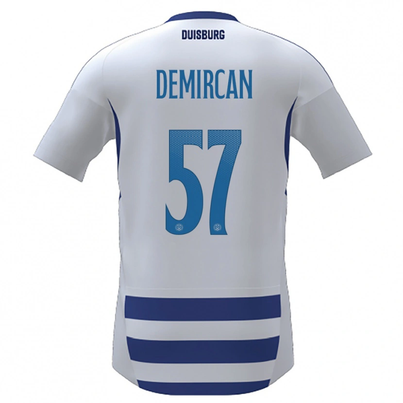 Danxen Mujer Camiseta Zarife Demircan #57 Blanco Azul 1ª Equipación 2025/26 La Camisa