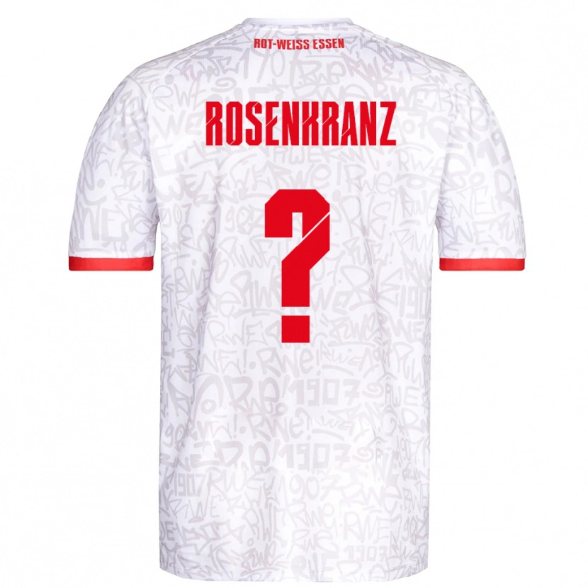 Danxen Mujer Camiseta Colin Rosenkranz #0 Blanco Rojo 1ª Equipación 2025/26 La Camisa