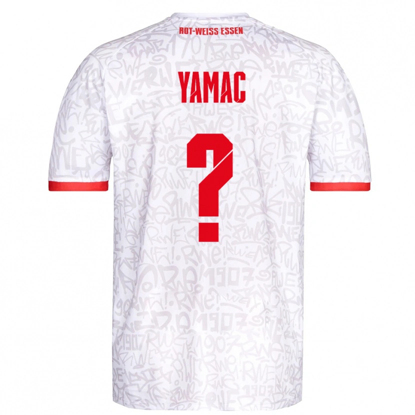 Danxen Mujer Camiseta Ensar Yamac #0 Blanco Rojo 1ª Equipación 2025/26 La Camisa