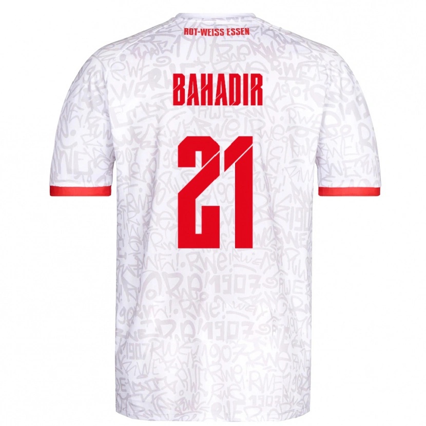 Danxen Mujer Camiseta Burak Bahadir #21 Blanco Rojo 1ª Equipación 2025/26 La Camisa
