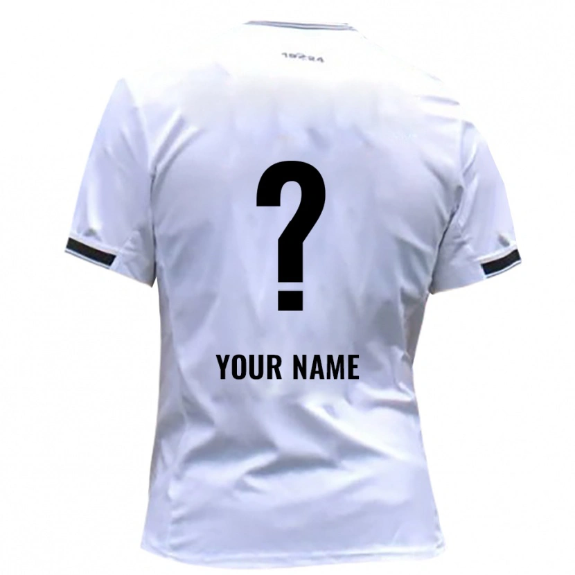 Danxen Mujer Camiseta Su Nombre #0 Blanco Rojo 1ª Equipación 2025/26 La Camisa