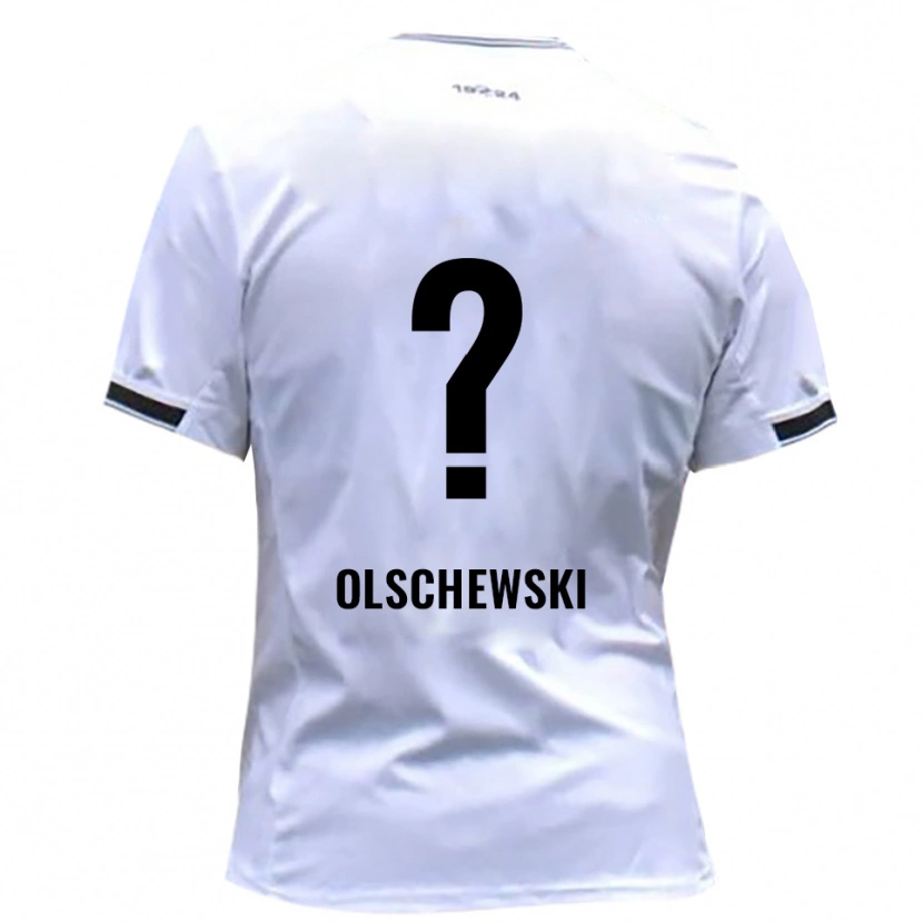 Danxen Mujer Camiseta Jan Olschewski #0 Blanco Rojo 1ª Equipación 2025/26 La Camisa