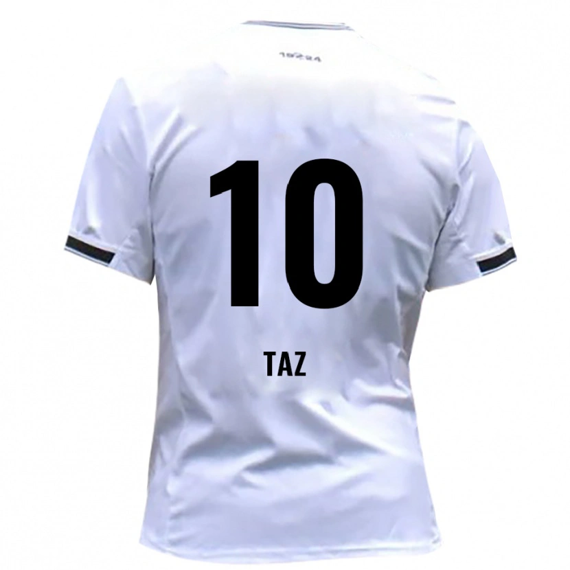 Danxen Mujer Camiseta Berkan Taz #10 Blanco Rojo 1ª Equipación 2025/26 La Camisa