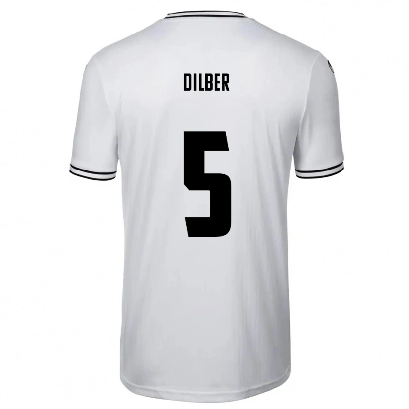 Danxen Mujer Camiseta Mirko Dilber #5 Blanco Negro 1ª Equipación 2025/26 La Camisa