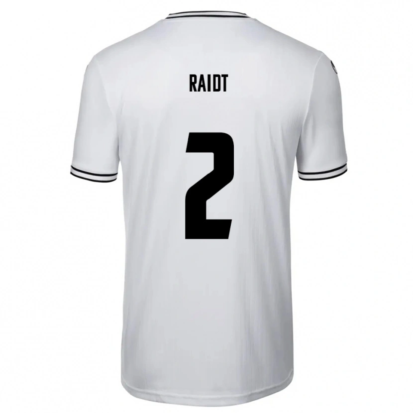 Danxen Mujer Camiseta Bodie Raidt #2 Blanco Negro 1ª Equipación 2025/26 La Camisa
