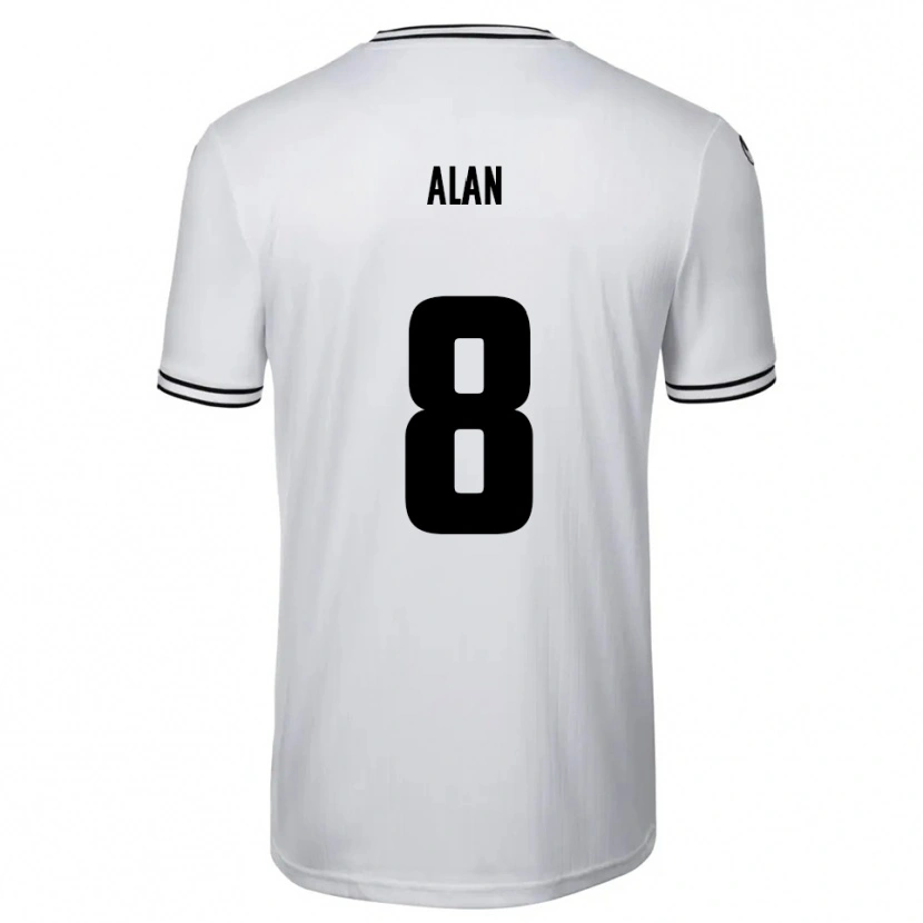 Danxen Mujer Camiseta Ali Alan #8 Blanco Negro 1ª Equipación 2025/26 La Camisa
