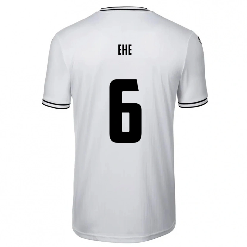 Danxen Mujer Camiseta Benedikt Ehe #6 Blanco Negro 1ª Equipación 2025/26 La Camisa