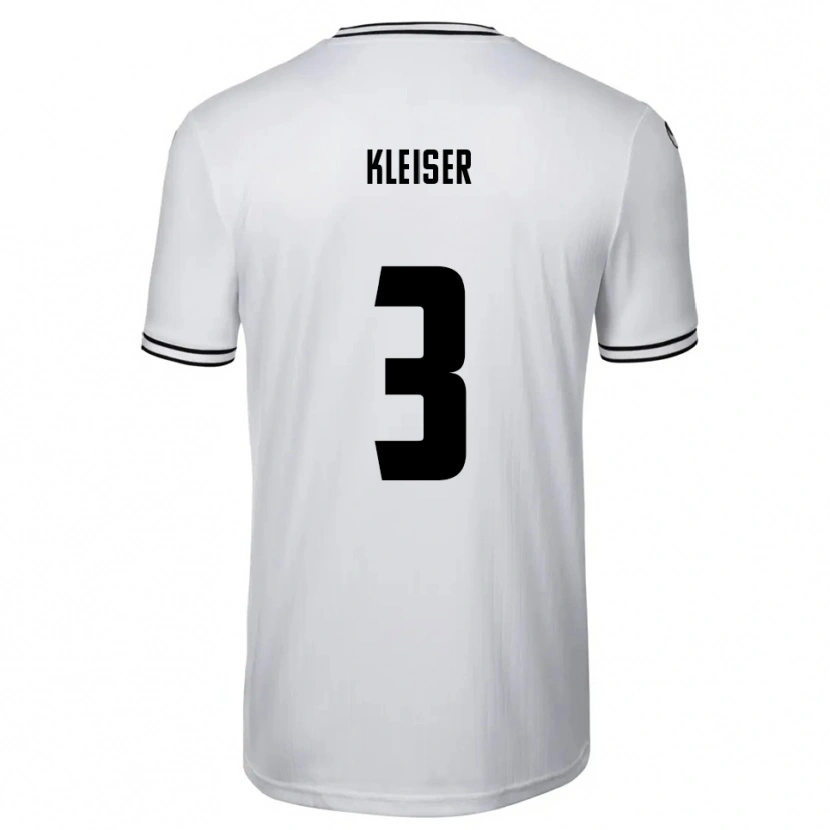 Danxen Mujer Camiseta Noah Kleiser #3 Blanco Negro 1ª Equipación 2025/26 La Camisa