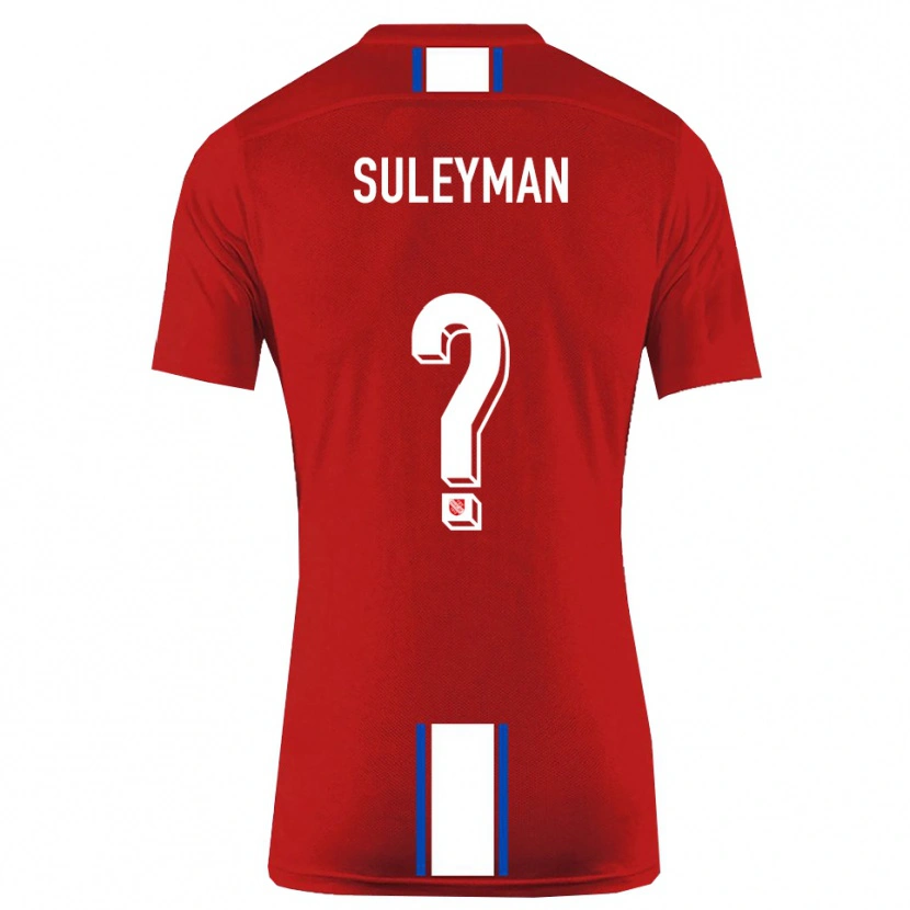 Danxen Mujer Camiseta Dildar-Diego Suleyman #0 Rojo Blanco 1ª Equipación 2025/26 La Camisa