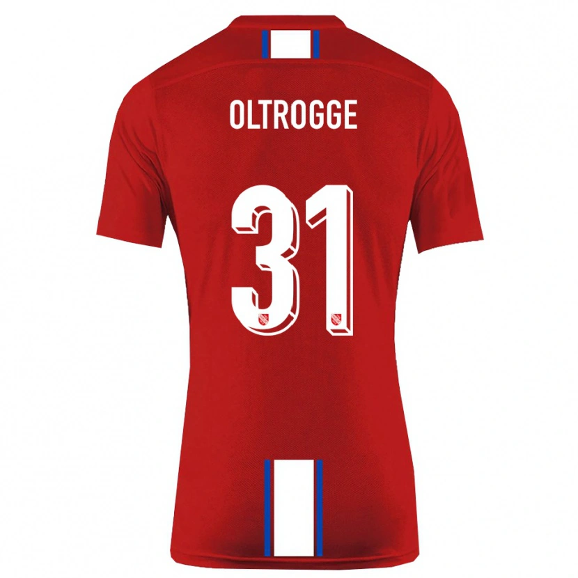 Danxen Mujer Camiseta Jannik Oltrogge #31 Rojo Blanco 1ª Equipación 2025/26 La Camisa