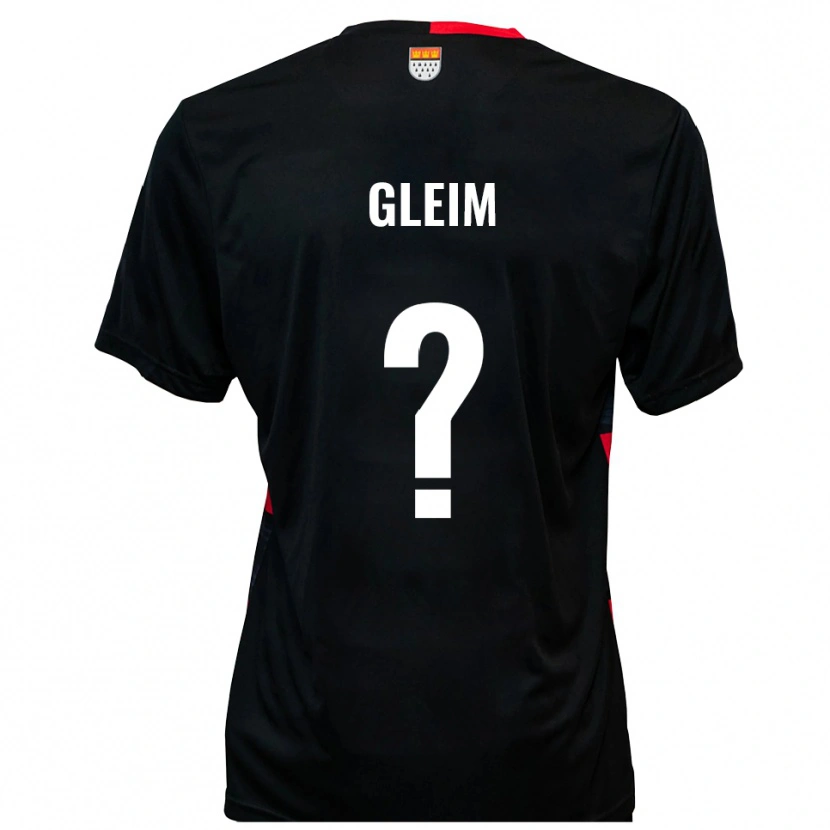 Danxen Mujer Camiseta Rebecca Gleim #0 Negro Rojo 1ª Equipación 2025/26 La Camisa