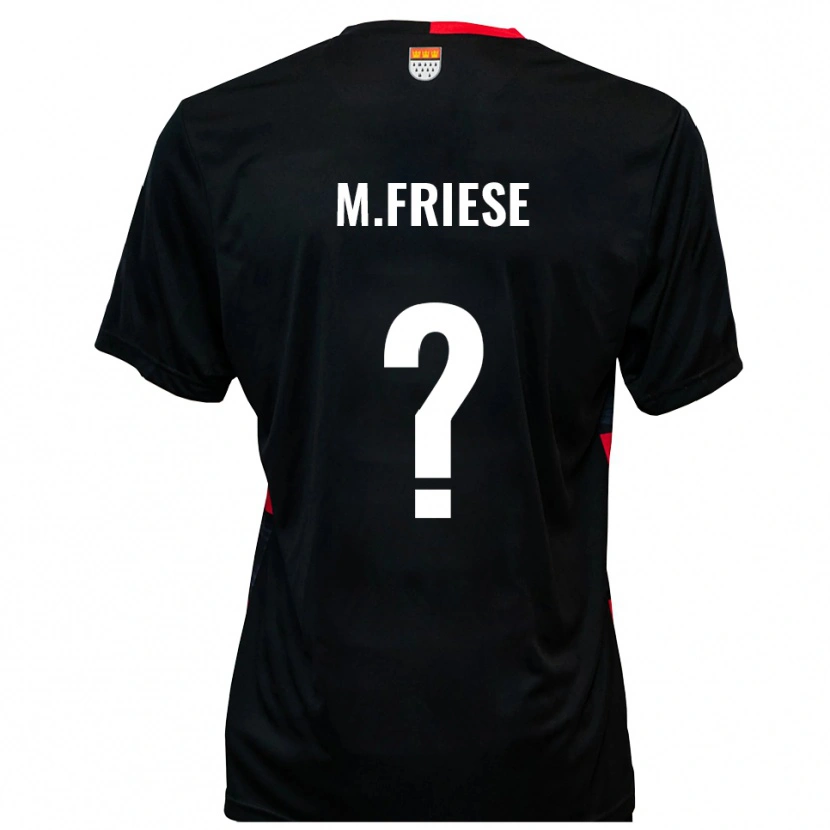 Danxen Mujer Camiseta Lara Maria Friese #0 Negro Rojo 1ª Equipación 2025/26 La Camisa