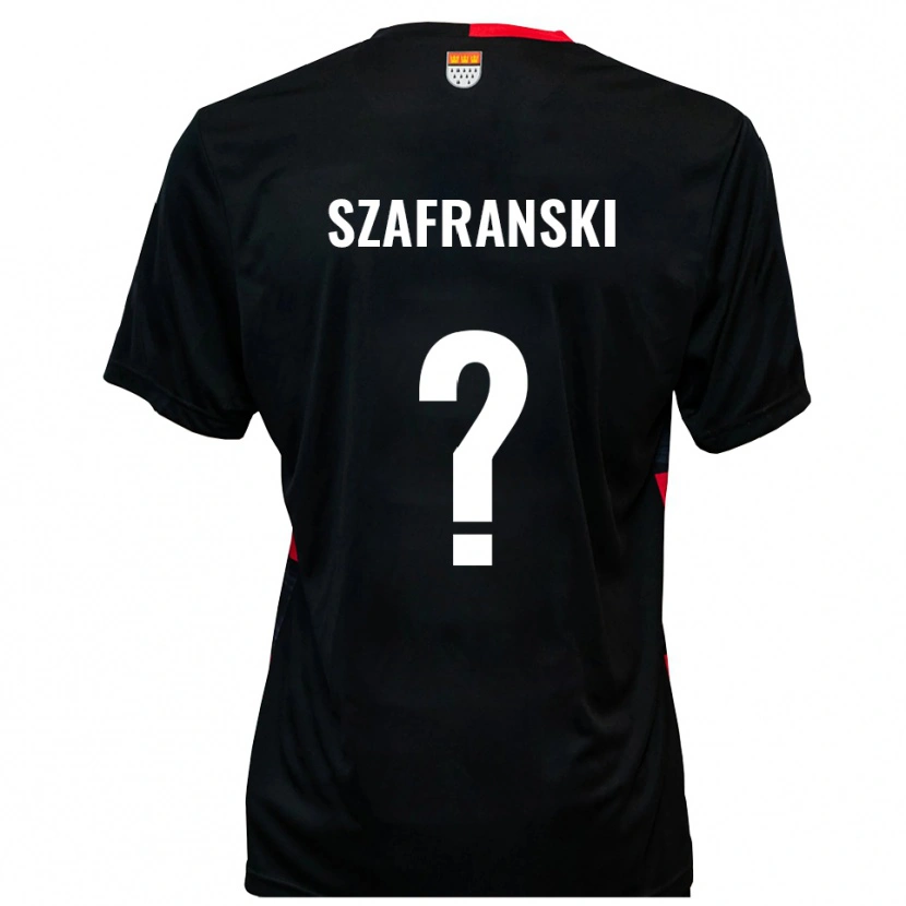 Danxen Mujer Camiseta Svenja Szafranski #0 Negro Rojo 1ª Equipación 2025/26 La Camisa