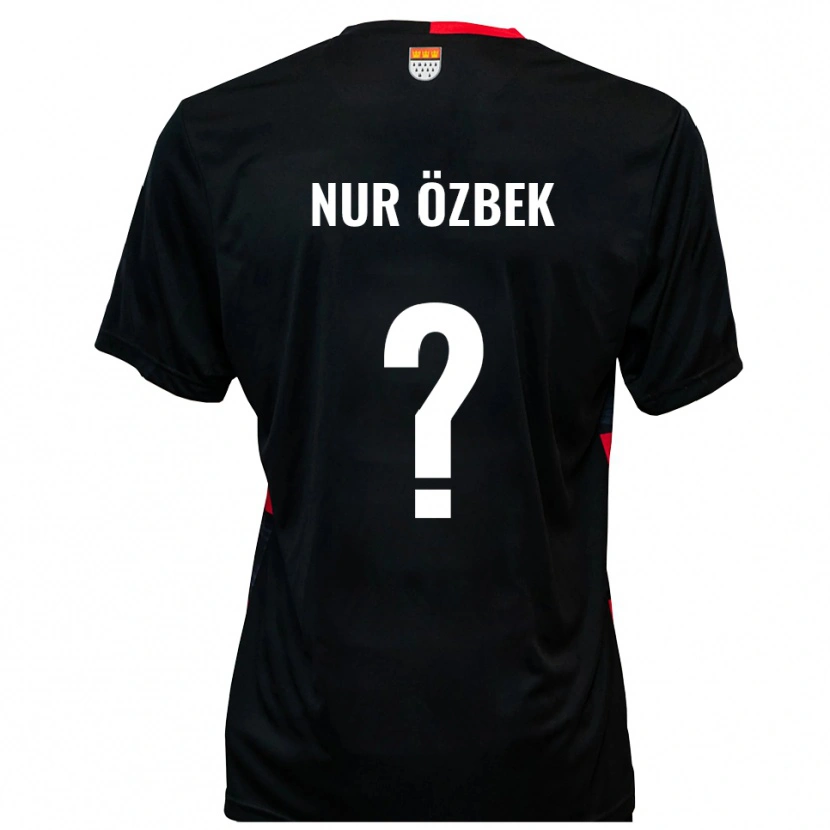 Danxen Mujer Camiseta Irem Nur Özbek #0 Negro Rojo 1ª Equipación 2025/26 La Camisa