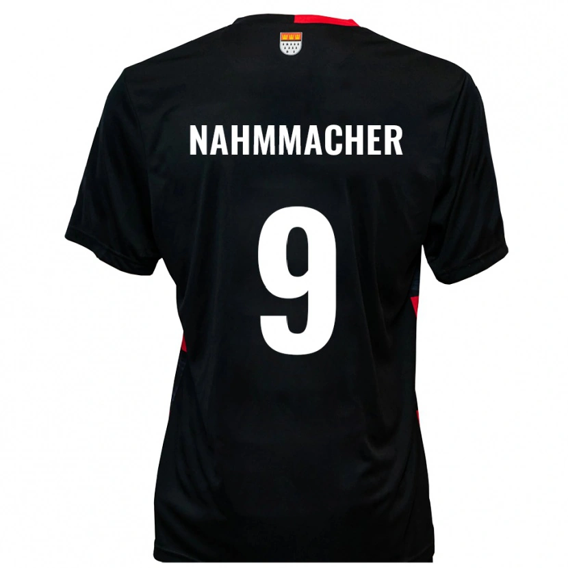 Danxen Mujer Camiseta Emil Nahmmacher #9 Negro Rojo 1ª Equipación 2025/26 La Camisa