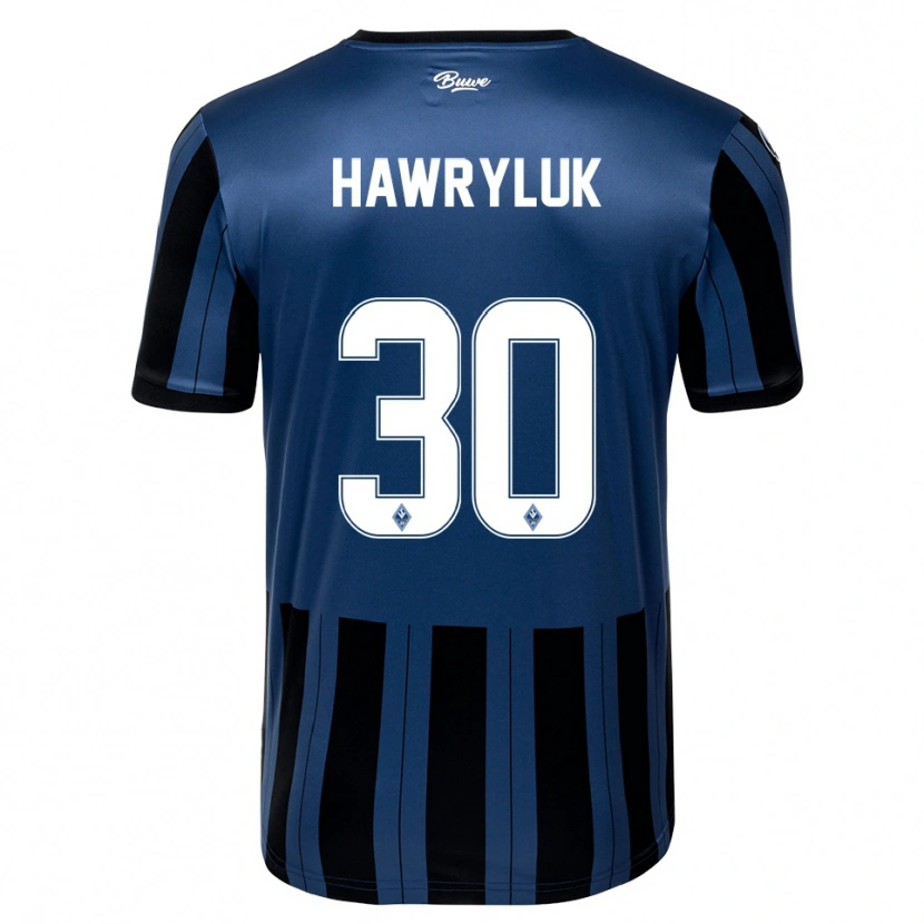 Danxen Mujer Camiseta Lucien Hawryluk #30 Azul Gris Negro 1ª Equipación 2025/26 La Camisa