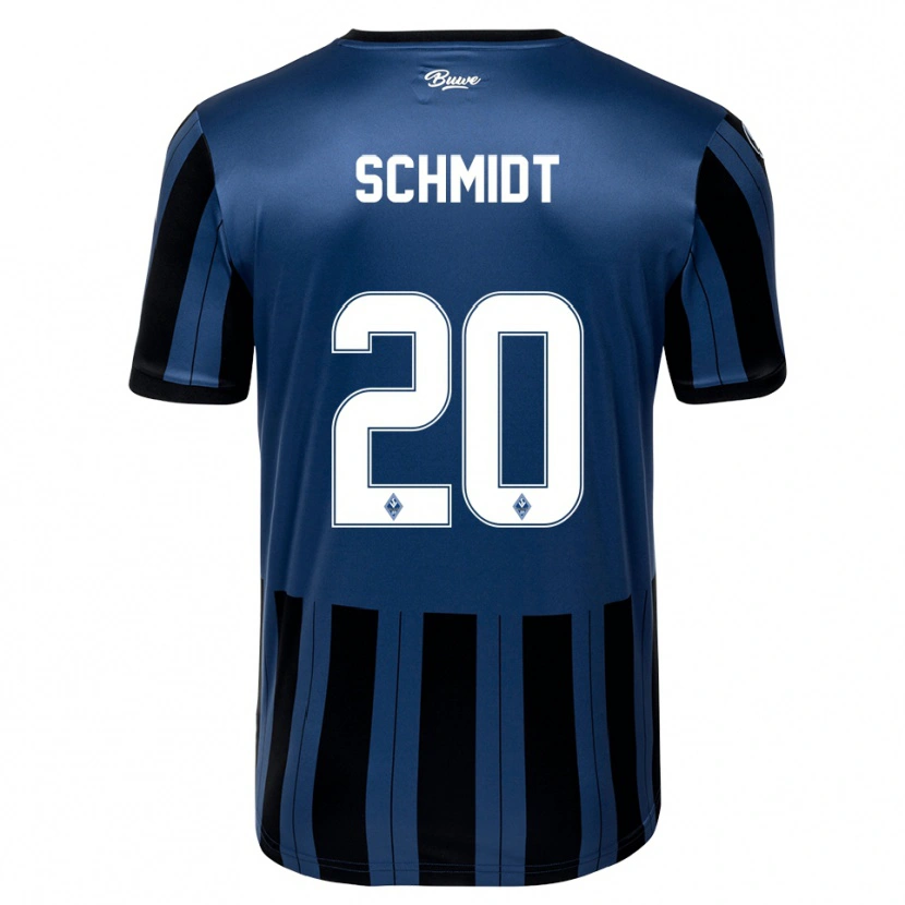 Danxen Mujer Camiseta Leon Schmidt #20 Azul Gris Negro 1ª Equipación 2025/26 La Camisa
