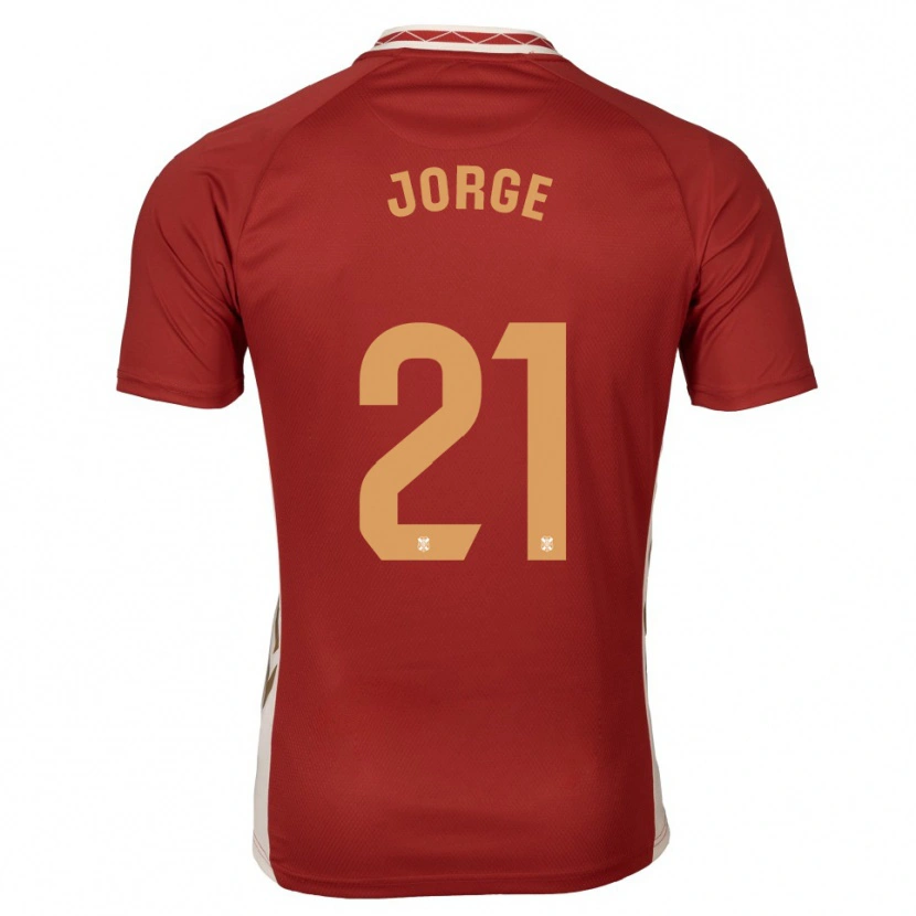 Danxen Mujer Camiseta Jeremy Jorge #21 Borgoña Dorado 2ª Equipación 2025/26 La Camisa