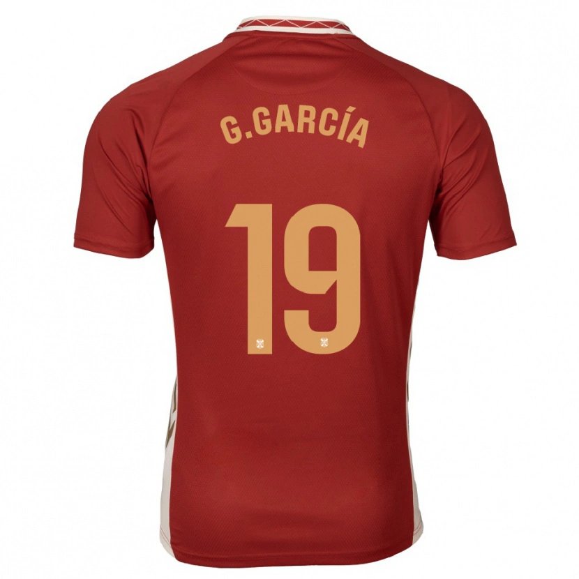 Danxen Mujer Camiseta Giovani García #19 Borgoña Dorado 2ª Equipación 2025/26 La Camisa