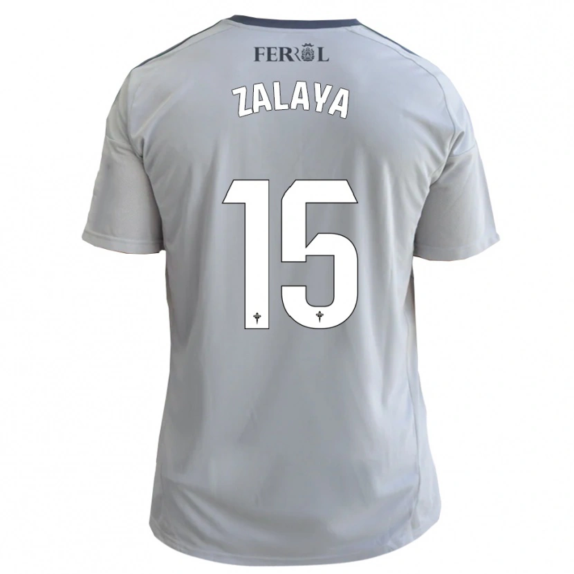 Danxen Mujer Camiseta Álex Zalaya #15 Gris Plata 2ª Equipación 2025/26 La Camisa