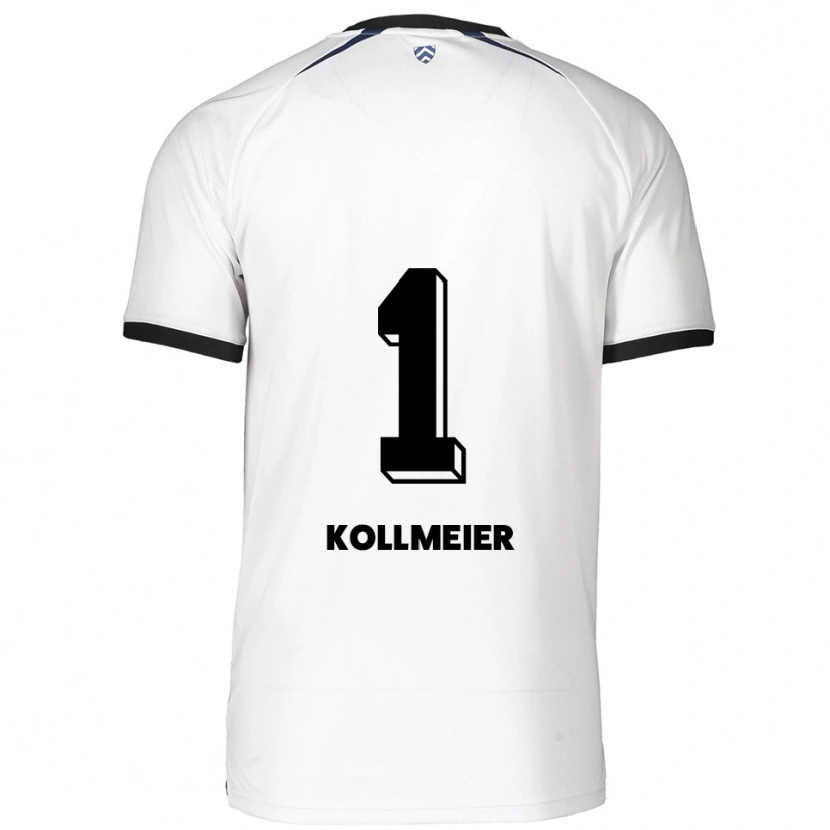 Danxen Mujer Camiseta Anton Kollmeier #1 Blanco Negro 2ª Equipación 2025/26 La Camisa