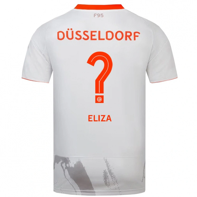 Danxen Mujer Camiseta Eliza Bivolaku #0 Blanco Naranja 2ª Equipación 2025/26 La Camisa