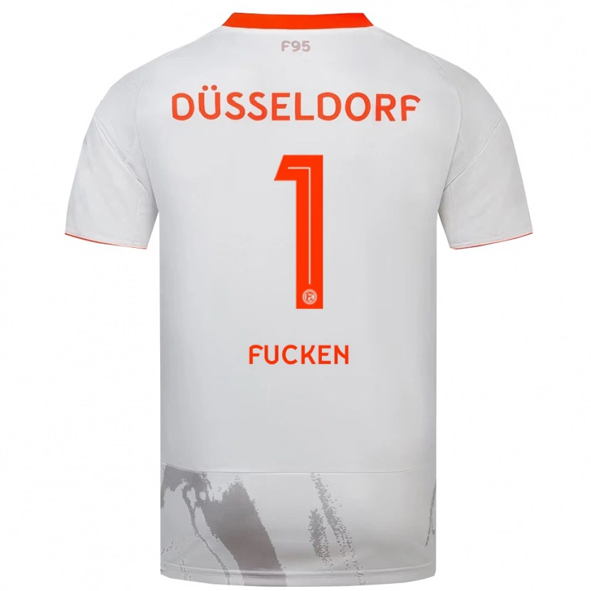 Danxen Mujer Camiseta Kilian Fucken #1 Blanco Naranja 2ª Equipación 2025/26 La Camisa