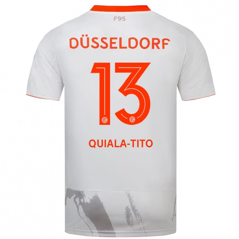 Danxen Mujer Camiseta Darin Quiala-Tito #13 Blanco Naranja 2ª Equipación 2025/26 La Camisa