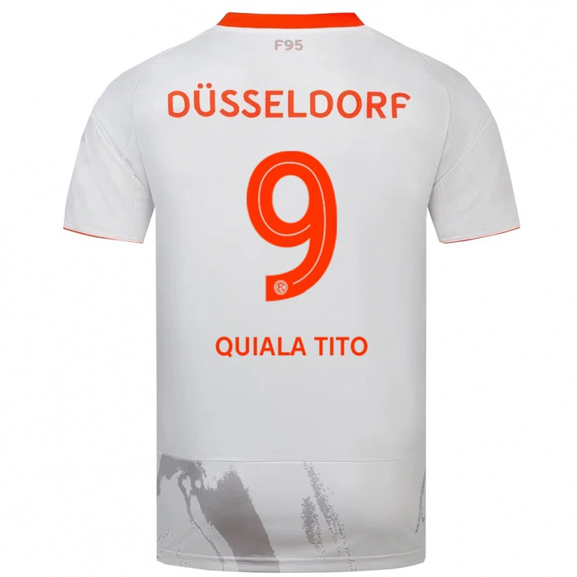 Danxen Mujer Camiseta Mechak Quiala Tito #9 Blanco Naranja 2ª Equipación 2025/26 La Camisa