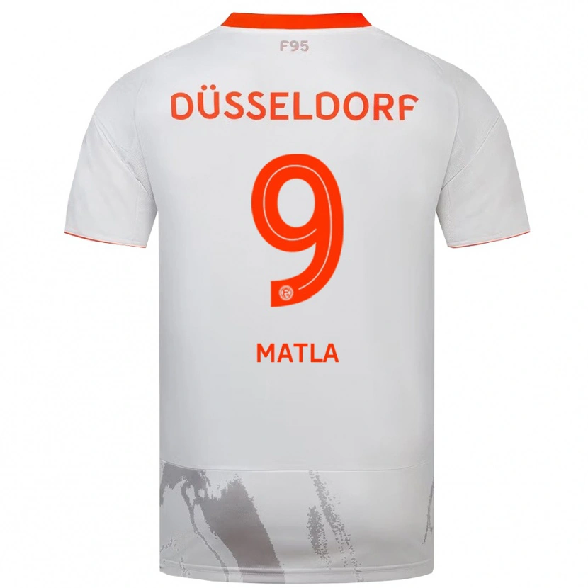 Danxen Mujer Camiseta Lenny Matla #9 Blanco Naranja 2ª Equipación 2025/26 La Camisa