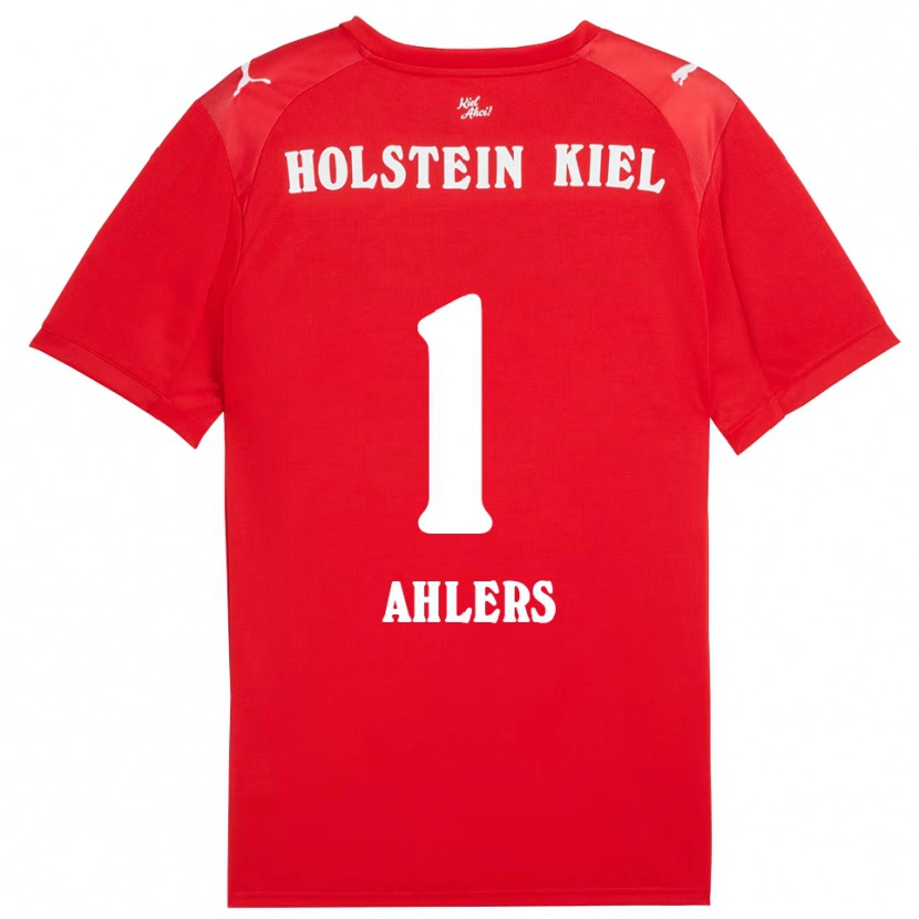 Danxen Mujer Camiseta Noah Ahlers #1 Rojo Azul 2ª Equipación 2025/26 La Camisa