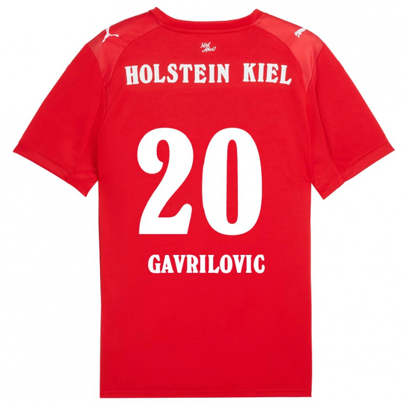 Danxen Mujer Camiseta Helena Gavrilovic #20 Rojo Azul 2ª Equipación 2025/26 La Camisa