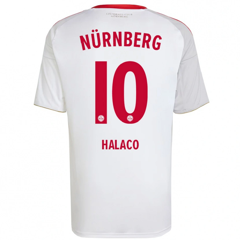 Danxen Mujer Camiseta Cem Halaco #10 Blanco Rojo 2ª Equipación 2025/26 La Camisa