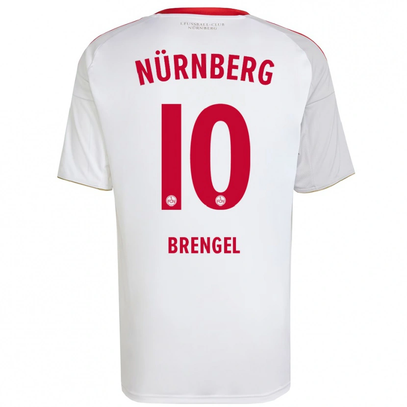 Danxen Mujer Camiseta Jonna Brengel #10 Blanco Rojo 2ª Equipación 2025/26 La Camisa