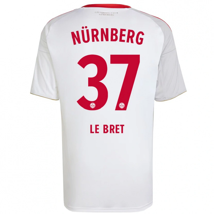 Danxen Mujer Camiseta Noah Maboulou #37 Blanco Rojo 2ª Equipación 2025/26 La Camisa