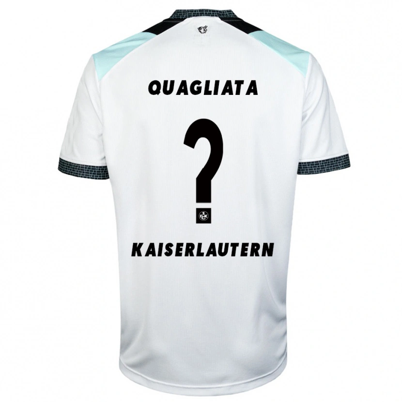 Danxen Mujer Camiseta Daniele Quagliata #0 Blanco Negro 2ª Equipación 2025/26 La Camisa