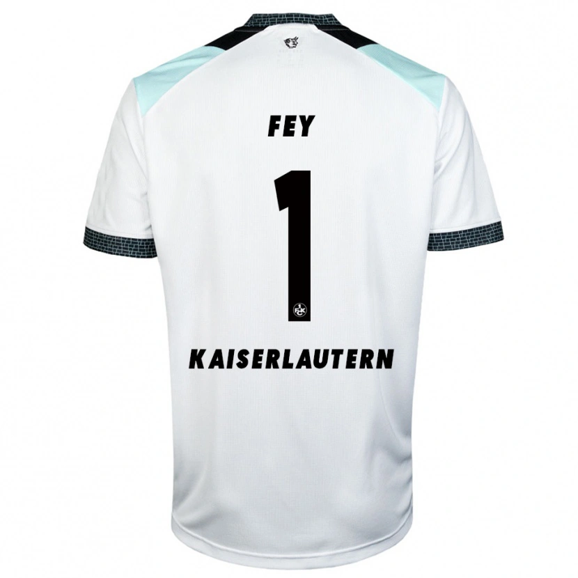 Danxen Mujer Camiseta Tyler Fey #1 Blanco Negro 2ª Equipación 2025/26 La Camisa