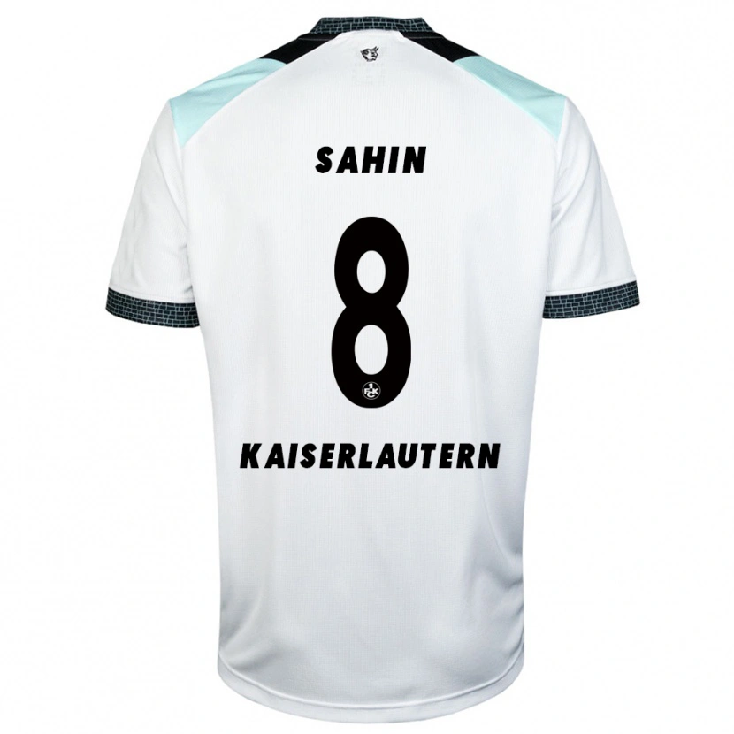 Danxen Mujer Camiseta Semih Sahin #8 Blanco Negro 2ª Equipación 2025/26 La Camisa