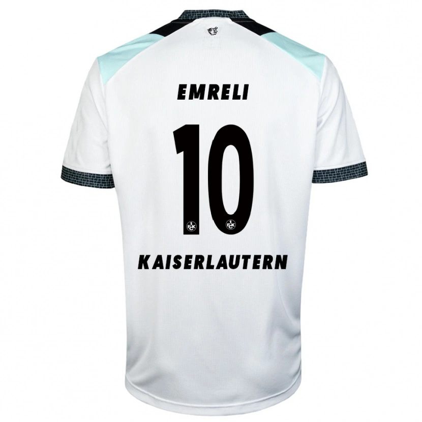 Danxen Mujer Camiseta Mahir Emreli #10 Blanco Negro 2ª Equipación 2025/26 La Camisa